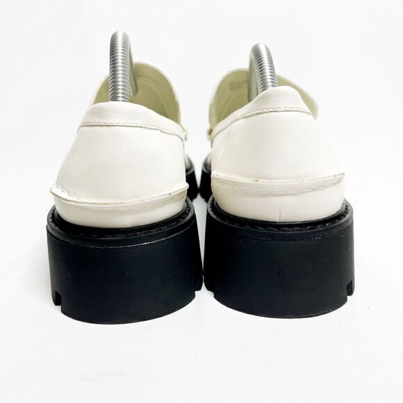 🍋 Open Edit • NEW Women’s Square Toe Chunky Platform Slip On Loafers Size 10 - Picture 5 of 10